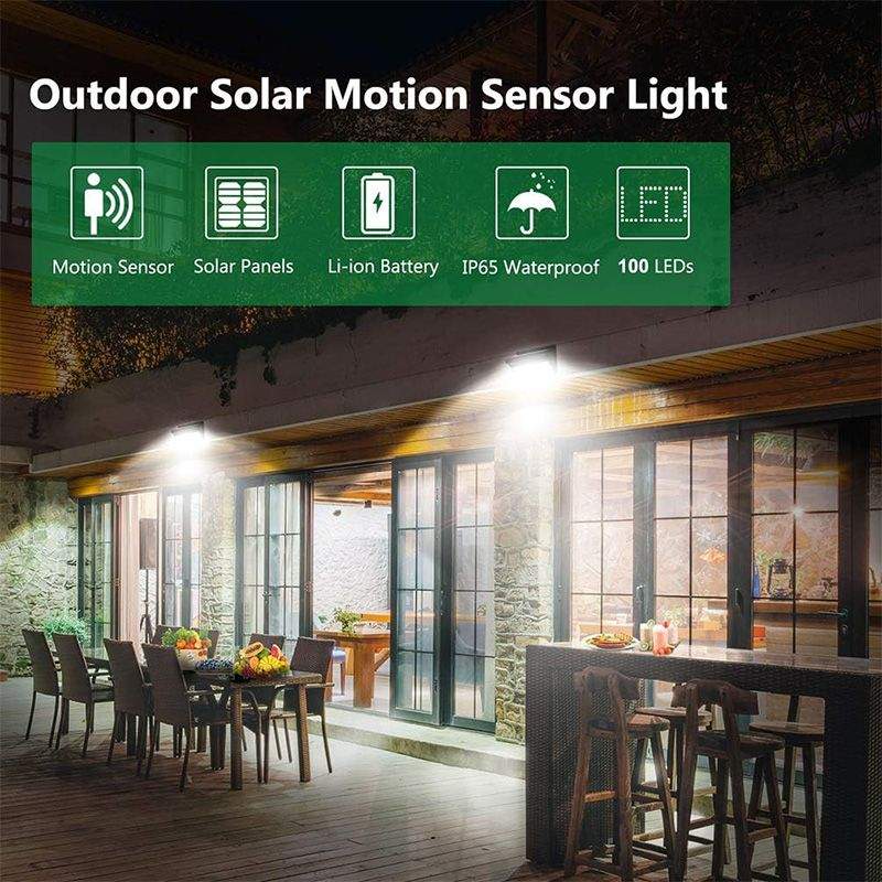 100 LED Solar Outdoor Waterproof Lights 