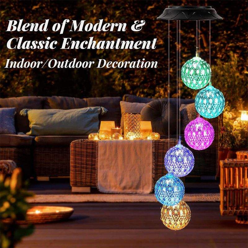 SOLAR WIND CHIMES LIGHT